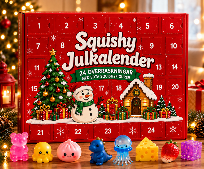 Squishy Julkalender 2026 – 24 söta överraskningar